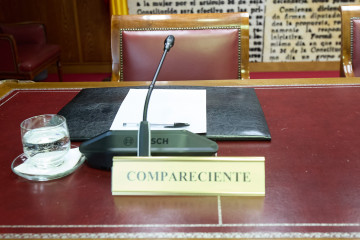 Archivo - El lugar donde la extrabajadora de las empresas Ineco y Tragsatec y ex novia de Ábalos Jésica Rodríguez García iba a comparecer ante la Comisión de Investigación del ‘caso Koldo’, 