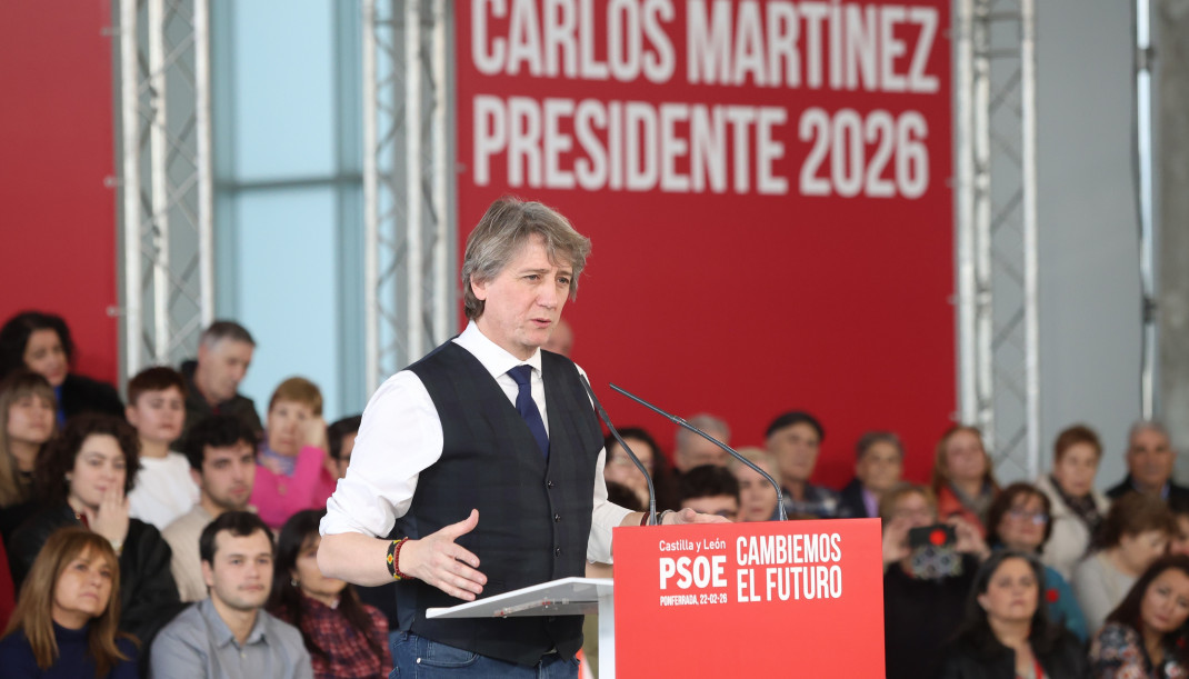 Archivo - El secretario general del PSOE de Castilla y León, Carlos Martínez, en una imagen de archivo.