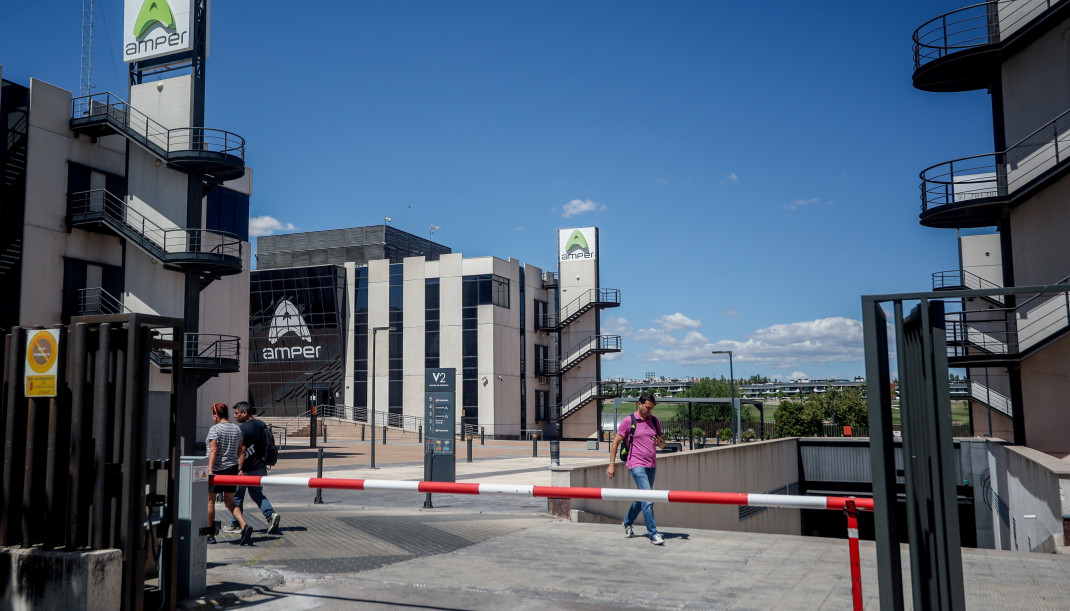 Archivo - Sede del Grupo Amper, a 18 de agosto de 2022, en Pozuelo de Alarcón, Madrid (España).