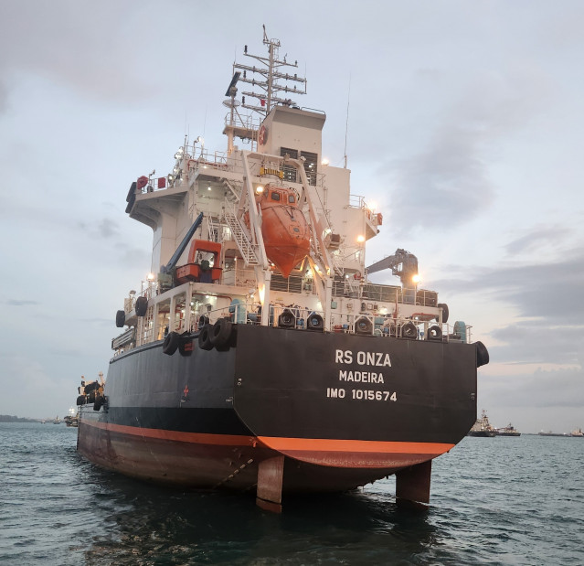 Buque RS Onza, del grupo naviero Suardiaz