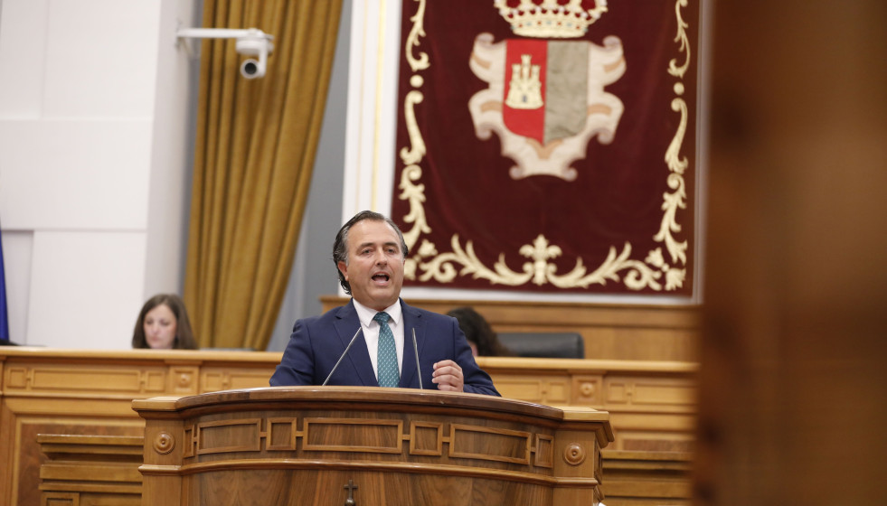 El presidente del Grupo Parlamentario Vox, David Moreno.