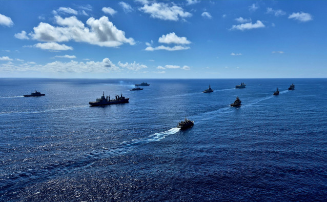 Buques participantes en el ejercicio Flotex-26 de la Armada