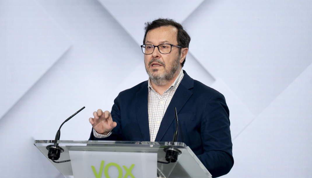 Archivo - El portavoz de Vox, José Antonio Fúster