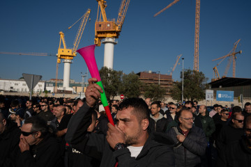 Protesta del sector del metal en Galicia