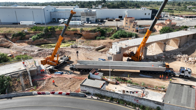 Obras de reconstrucción en la CV-50  de Chesre (Valencia) desarrolladas por CPS