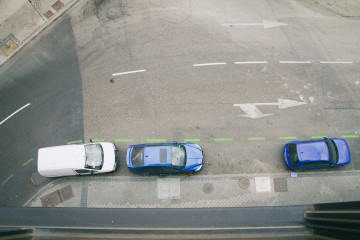 Archivo - Zona de aparcamiento verde en Madrid, SER, estacionamiento regulado