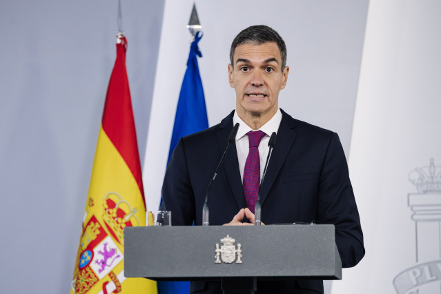 El presidente del Gobierno, Pedro Sánchez