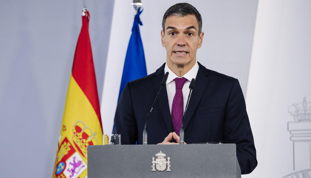 El presidente del Gobierno, Pedro Sánchez