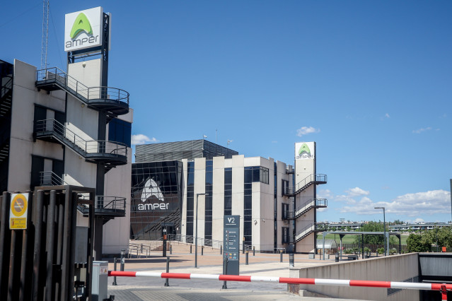 Archivo - Sede del Grupo Amper, a 18 de agosto de 2022, en Pozuelo de Alarcón, Madrid (España).