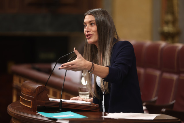 Archivo - La vicepresidenta de Junts, Miriam Nogueras, en una sesión de control al Gobierno , en el Congreso de los Diputados, a 11 de febrero de 2026, en Madrid (España).