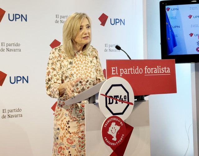 La presidenta de UPN, Cristina Ibarrola.