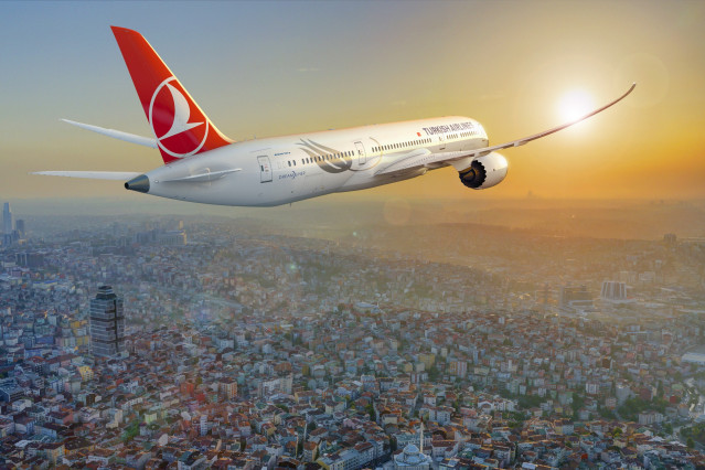 Archivo - Avión de Turkish Airlines.