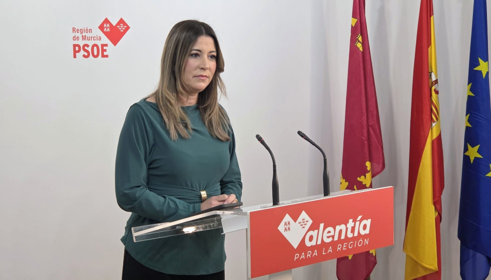La portavoz del Partido Socialista de la Región de Murcia, Isabel Gadea