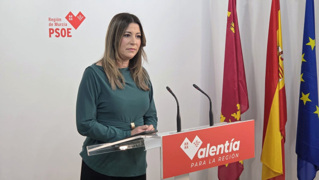 La portavoz del Partido Socialista de la Región de Murcia, Isabel Gadea