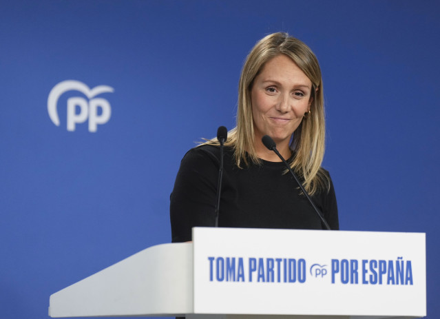 Archivo - La vicesecretaria de Coordinación Sectorial del PP, Alma Ezcurra.