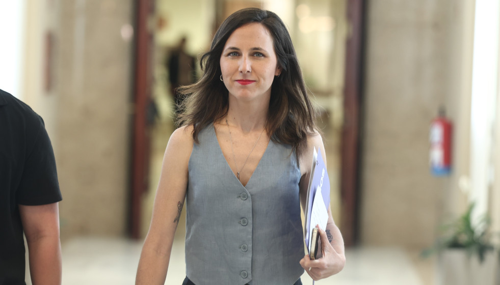La secretaria general de Podemos, Ione Belarra, a su llegada a la Junta de Portavoces, en el Congreso de los Diputados, a 26 de mayo de 2026, en Madrid (España).