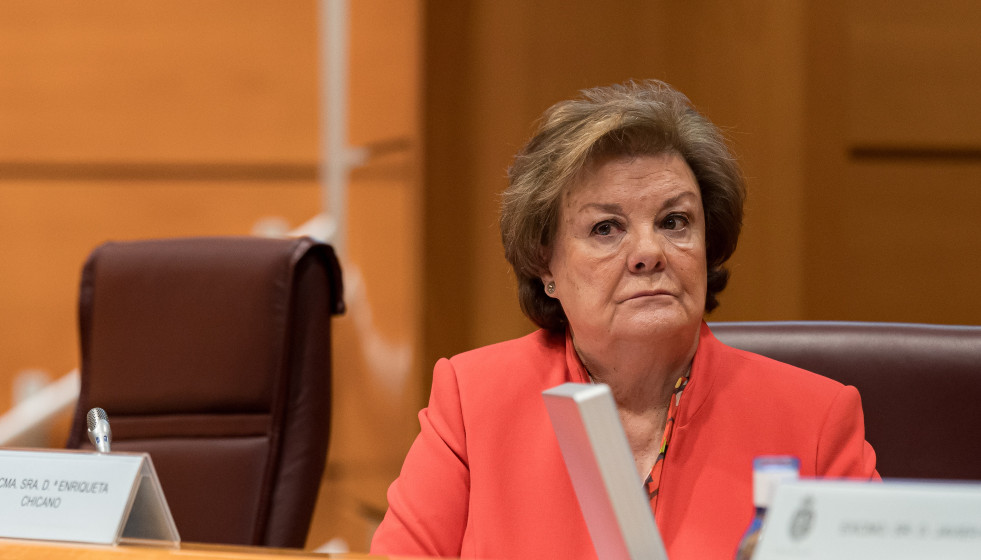 Archivo - La presidenta del Tribunal de Cuentas, Enriqueta Chicano