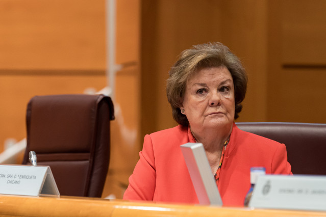 Archivo - La presidenta del Tribunal de Cuentas, Enriqueta Chicano