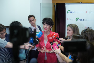 Elma Saiz durante la presentación del informe 'La realidad migratoria en España: prioridades para las políticas públicas'