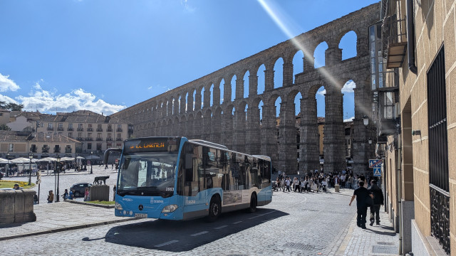 Autobús urbano en Segovia.