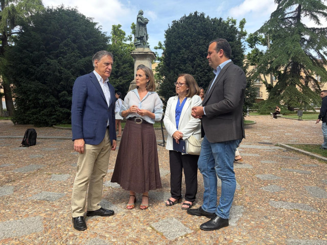La vicesecretaria de Regeneración Institucional del Partido Popular, Cuca Gamarra, en Salamanca.