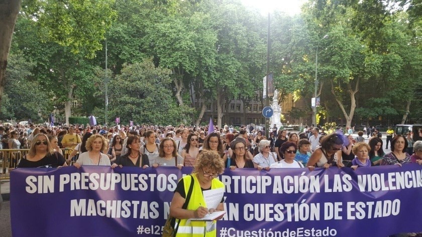 Feministas violencia género manifestación