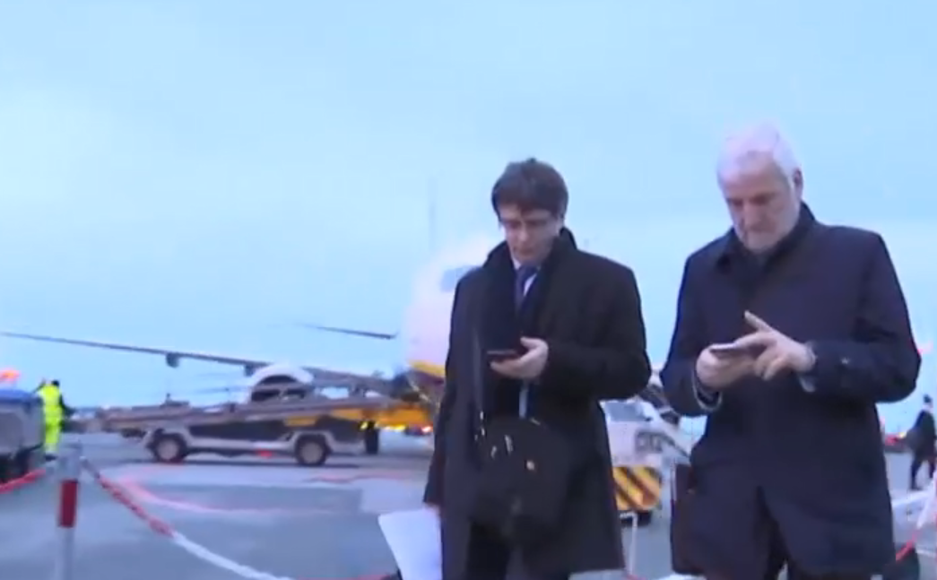 Puigdemont llega a Copenhague