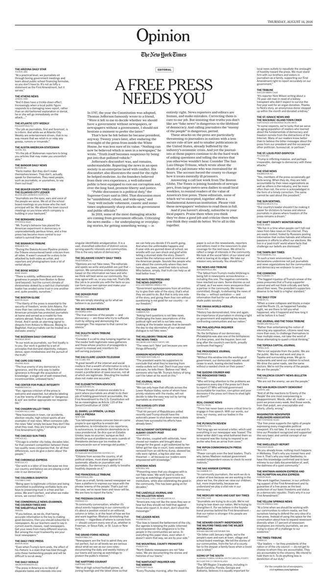 Carta prensa a trump