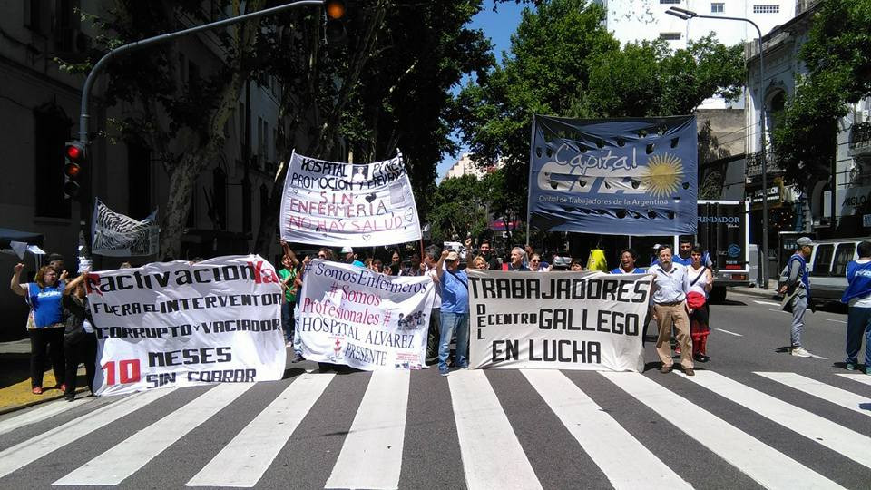 Centro gallego manifestacion