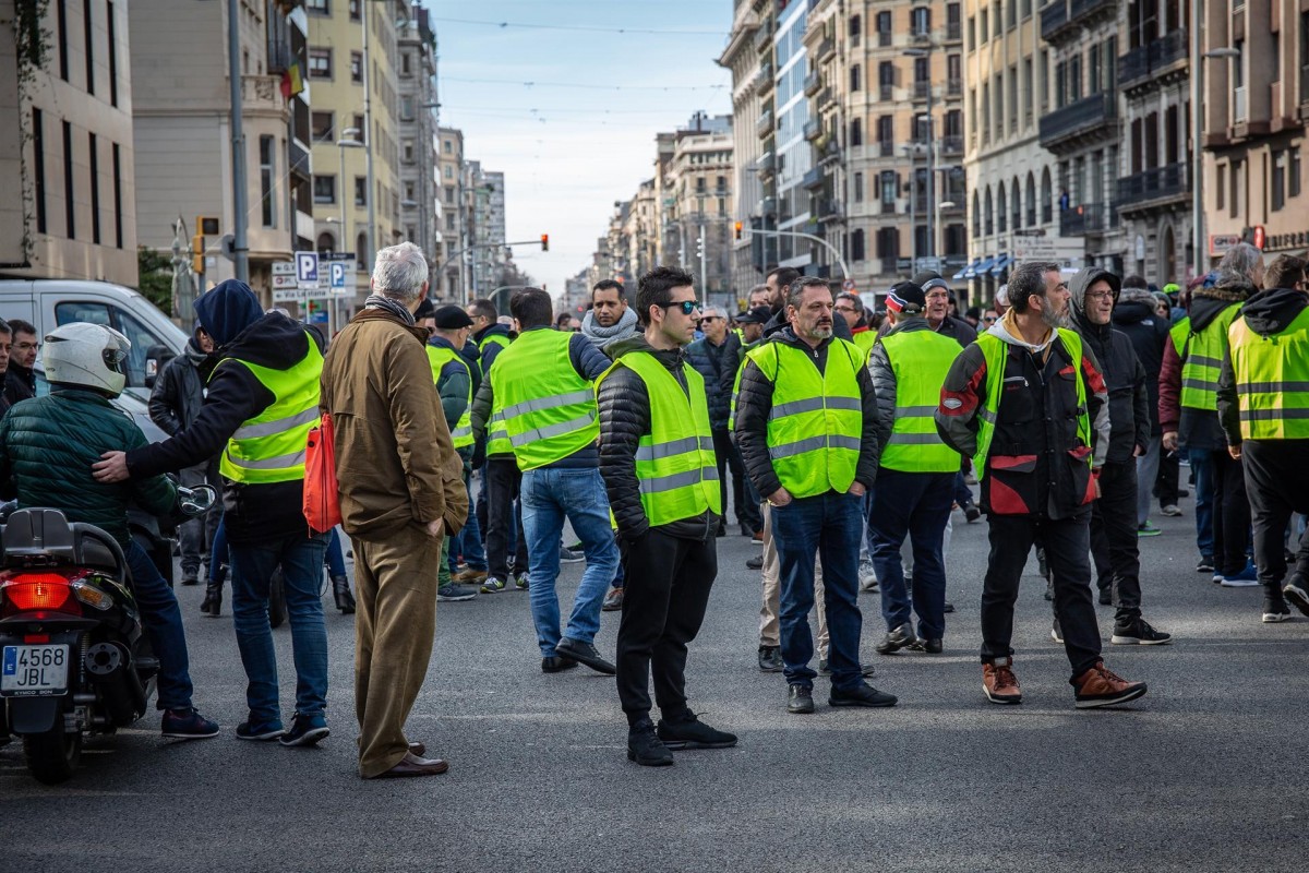 Huelga indefindia taxistas