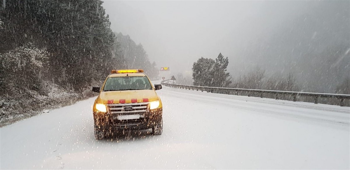 Temporal de nieve en catalunya