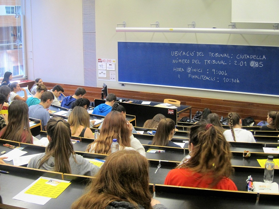 Selectividad en el Campus de la Ciutadella de la UPF