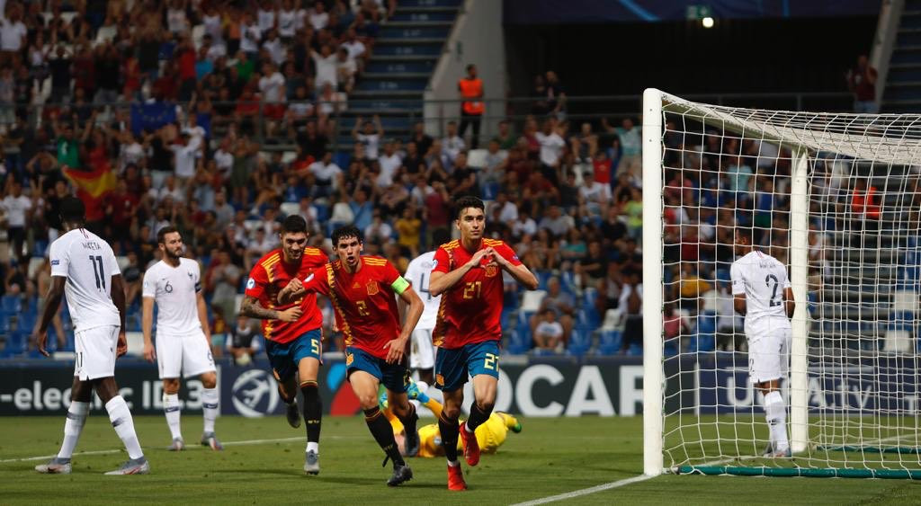 Selecciu00f3n espau00f1ola futbol sub 21 contra francia campeonato europa