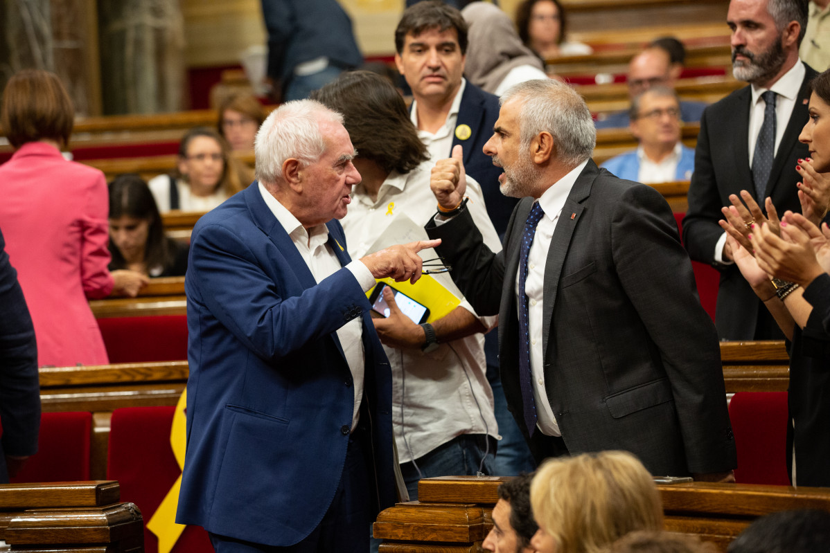 Carrizosa y Maragall en el Parlament tras la prisión incondicional de los CDR