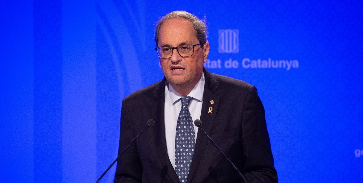 Quim Torra tras el Consell Executiu