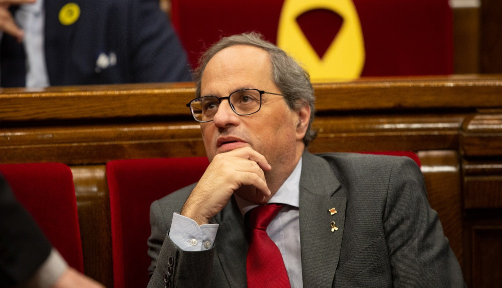 Quim Torra en el Parlament de Catalunya