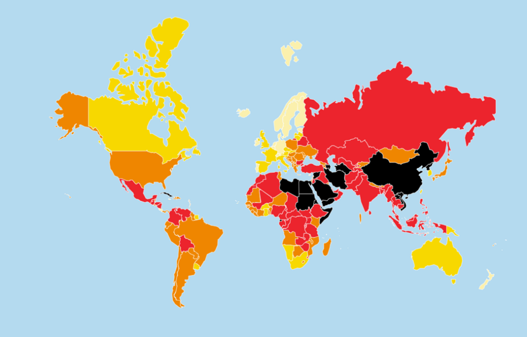 Clasificaciu00f3n mundial de la libertad de prensa 2019 Reporteros sin Fronteras