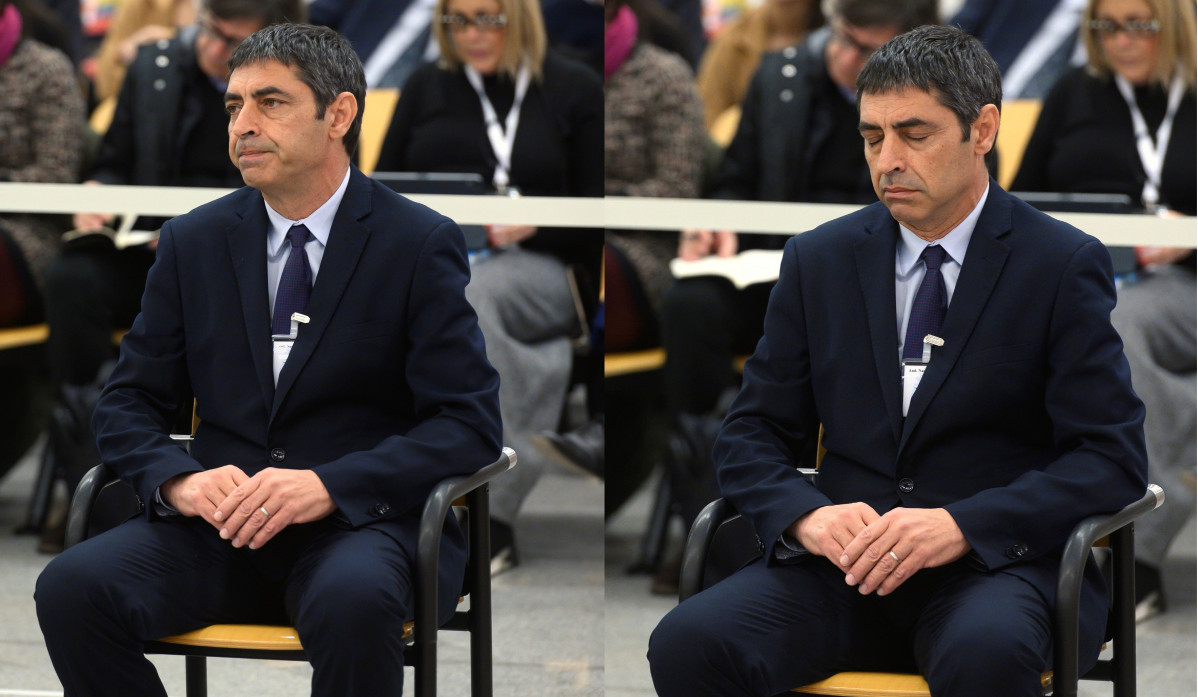 El exmayor de los Mossos d’Esquadra, Josep Lluís Trapero, durante la primera jornada del juicio (2)