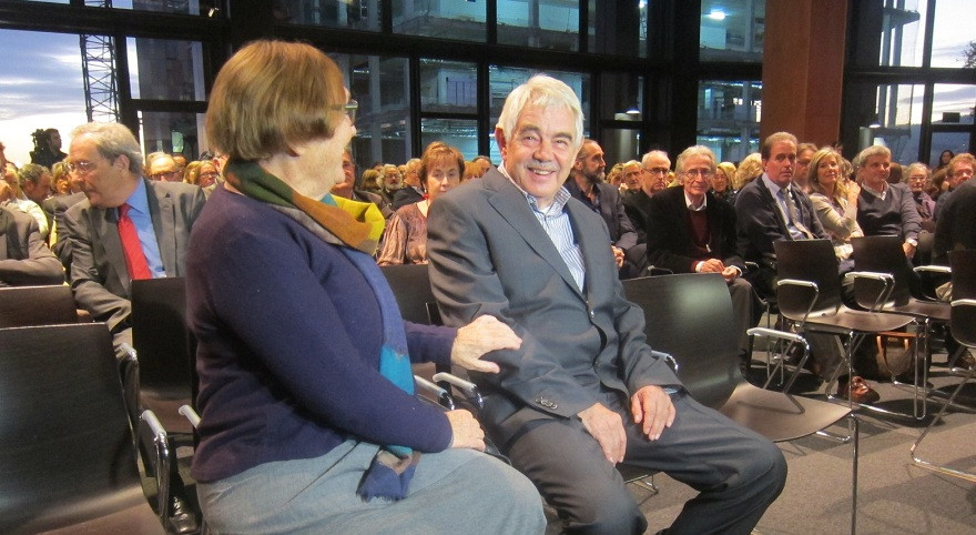 El expresidente Pasqual Maragall y su esposa Diana Garrigosa
