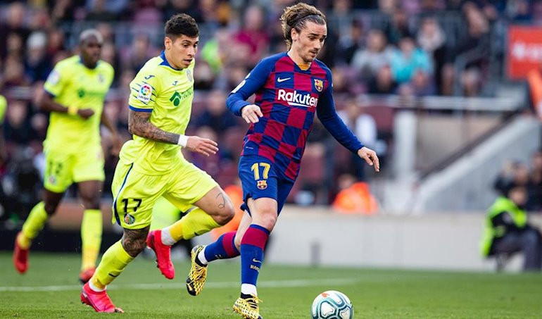 Antoine Griezmann marca un gol al Getafe CF.   Xavi Bonilla  AFP7 Europa Press