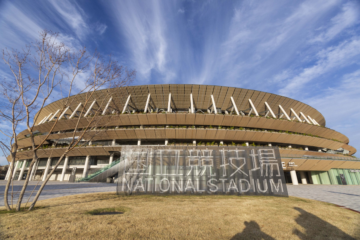 Vista del Estadio Nacional de Tokyo que albergará los Juegos Olímpicos y Paralímicos de 2020