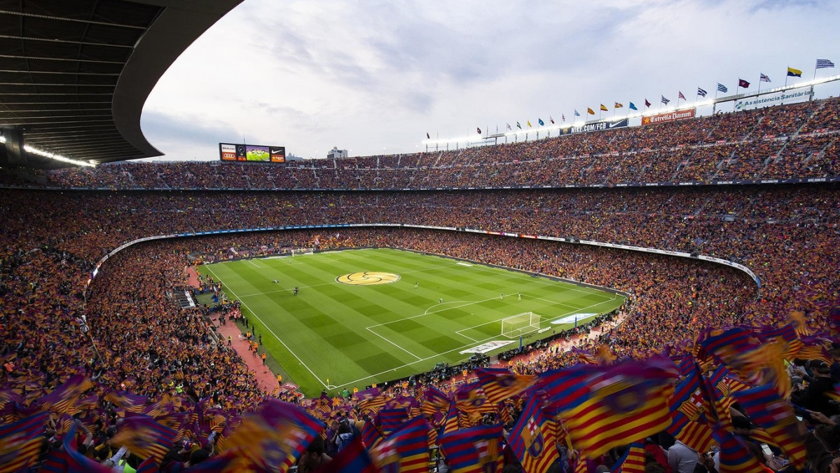 El Camp Nou, estadi del FC Barcelona.