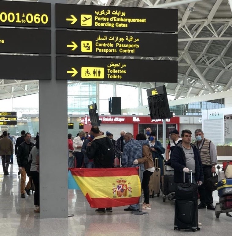 Vuelo de repatriación desde Argelia en una imagen de archivo.