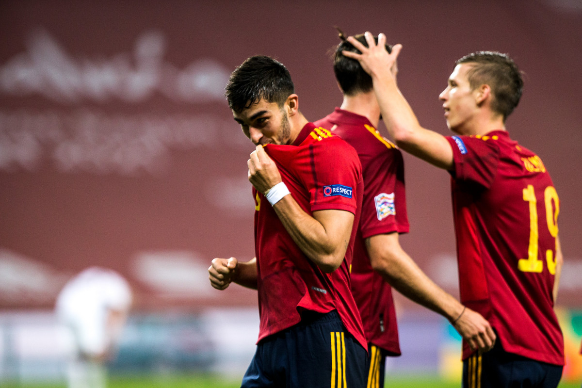 EuropaPress 3437169 celebrate scores of ferran torres of spain during the uefa nations league