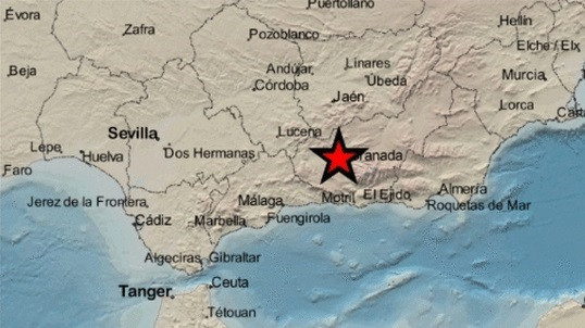 Terremoto con epicentro en la provincia de Granada