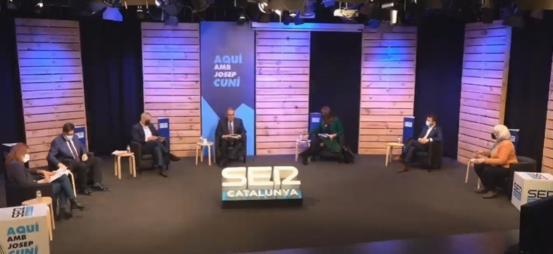 Debate celebrado este viernes en la Cadena Ser con los candidatos a las elecciones catalanas del 14F