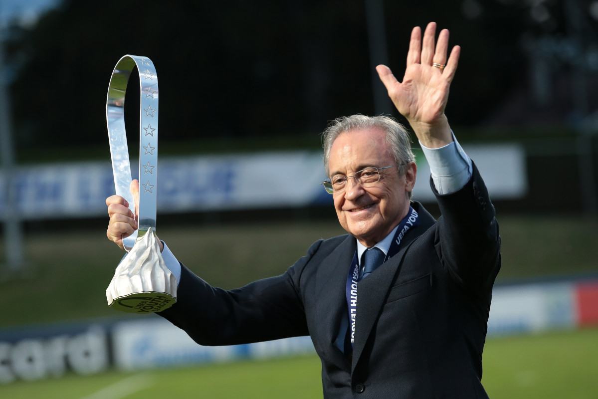 Archivo - El presidente del Real Madrid, Florentino Pérez