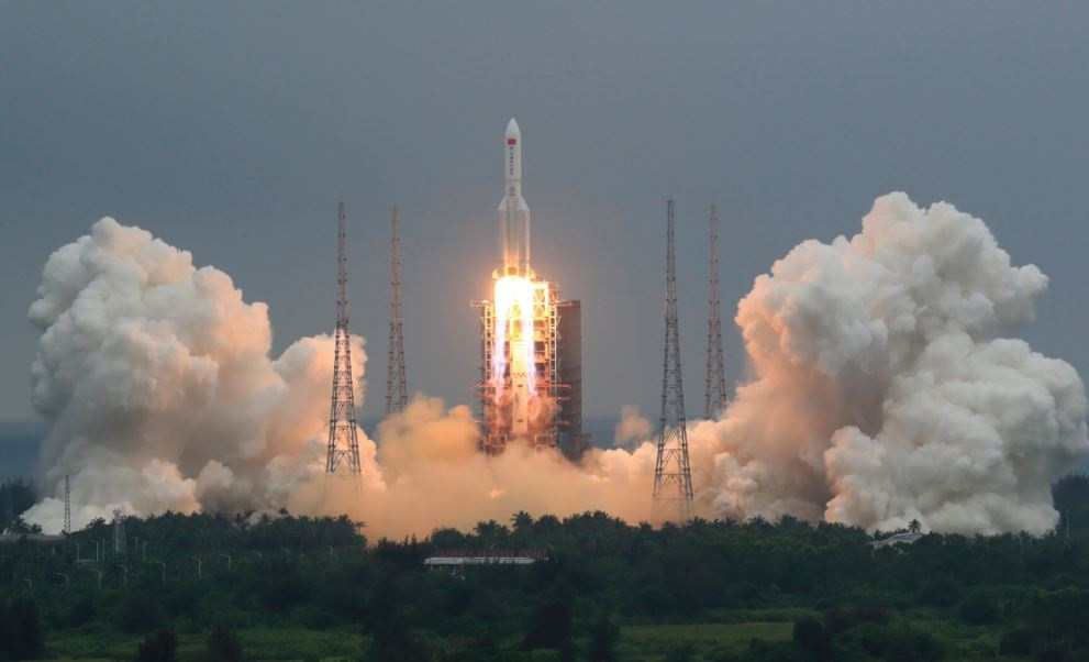 EuropaPress 3688255 cohete larga marcha 5b puso orbita modulo central estacion espacial china