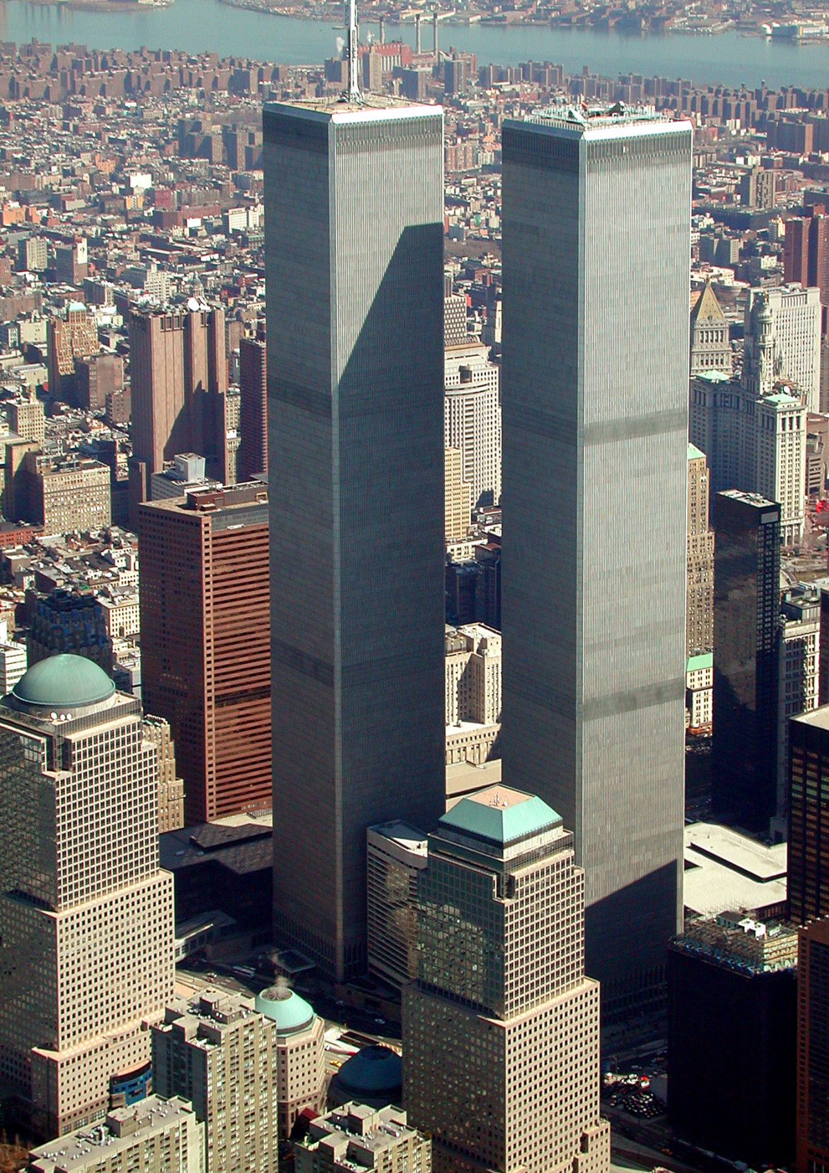 World Trade Center, New York City aerial view (March 2001)