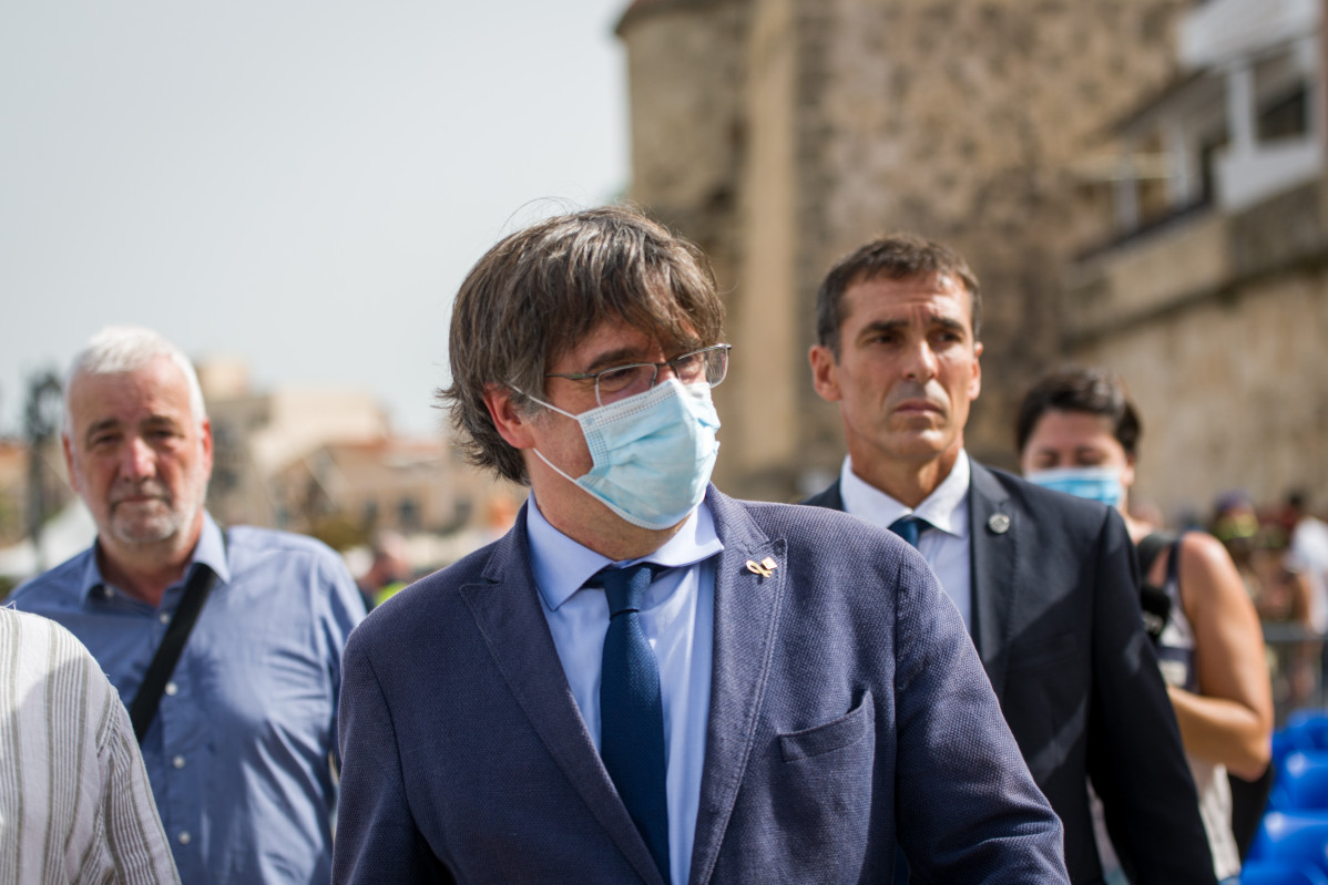 L'expresident de la Generalitat Carles Puigdemont acudeix al festival Adifolk en L?L'Alguer, Sardenya (Itàlia)